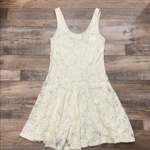 Made for Impulse • Cream Lace Overlay Dress